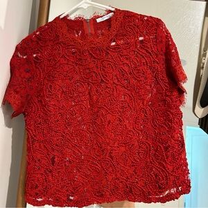 Zara size Small red top
